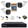 23 Kit 3 Câmeras de Segurança HD 720p + DVR 4 Canais + HD 160GB + Cabo 50m Fullsec