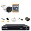 Kit 1 Câmera de Segurança HD 720p + DVR 4 Canais + HD 250GB + Cabo 50m Fullsec