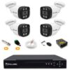 Kit 4 Câmeras de Segurança HD 720p + DVR 4 Canais sem HD + Cabo 100m Fullsec