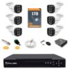 Kit 6 Câmeras de Segurança HD 720p + DVR 8 Canais + HD 1TB + Cabo 100m Fullsec