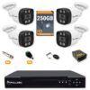 Kit 4 Câmeras de Segurança HD 720p + DVR 4 Canais + HD 250GB Fullsec