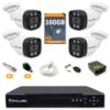 84 Kit 4 Câmeras de Segurança HD 720p + DVR 4 Canais + HD 160GB + Cabo 100m Fullsec