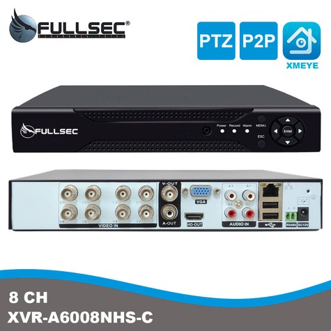 DVR 8 canais híbrido XVR Fullsec FSM-XVR8
