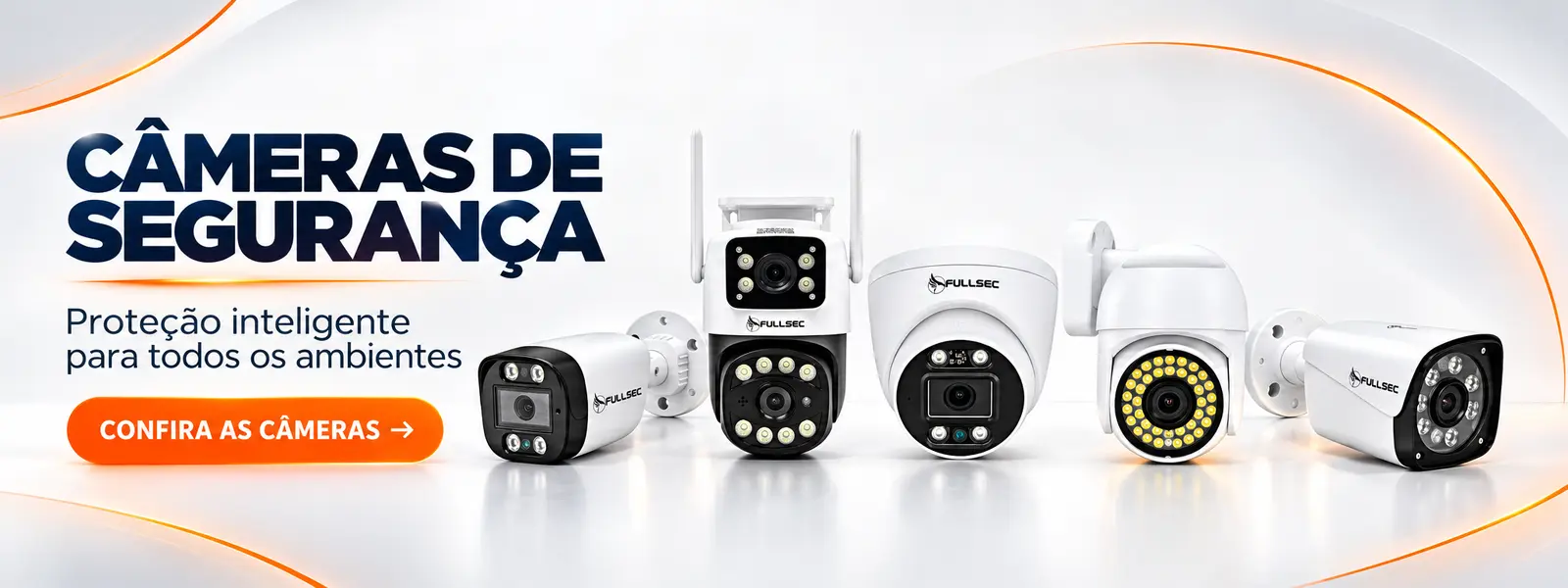 Câmeras de segurança Fullsec - proteção inteligente para todos os ambientes